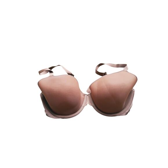 SKIMS Fits Everybody Push-Up Demi Bra Ochre Nude Size 36DD Soft Stretch Sexy - Picture 2 of 6